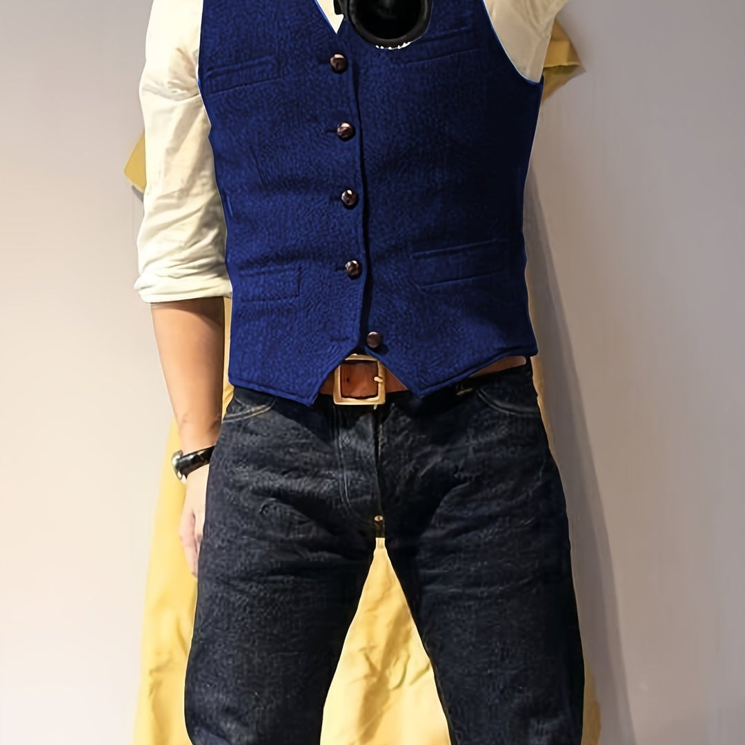 Levoire | Gilet En Laine Inspiré Par La Récolte Du Vin Avec Motif De Toile D'Araignée Roi bleu