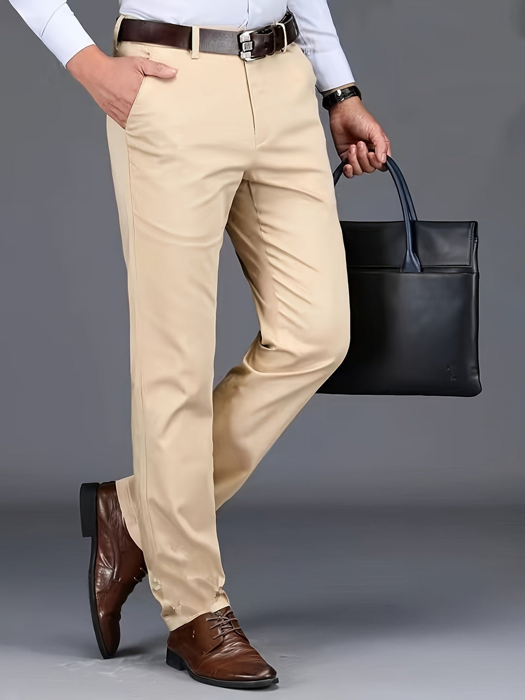 Levoire | Non Mélangeable Pantalons Extensibles Gris Clair Liina