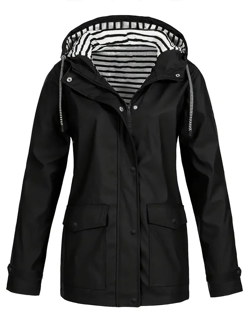 Levoire | Veste Imperméable Chic Noir