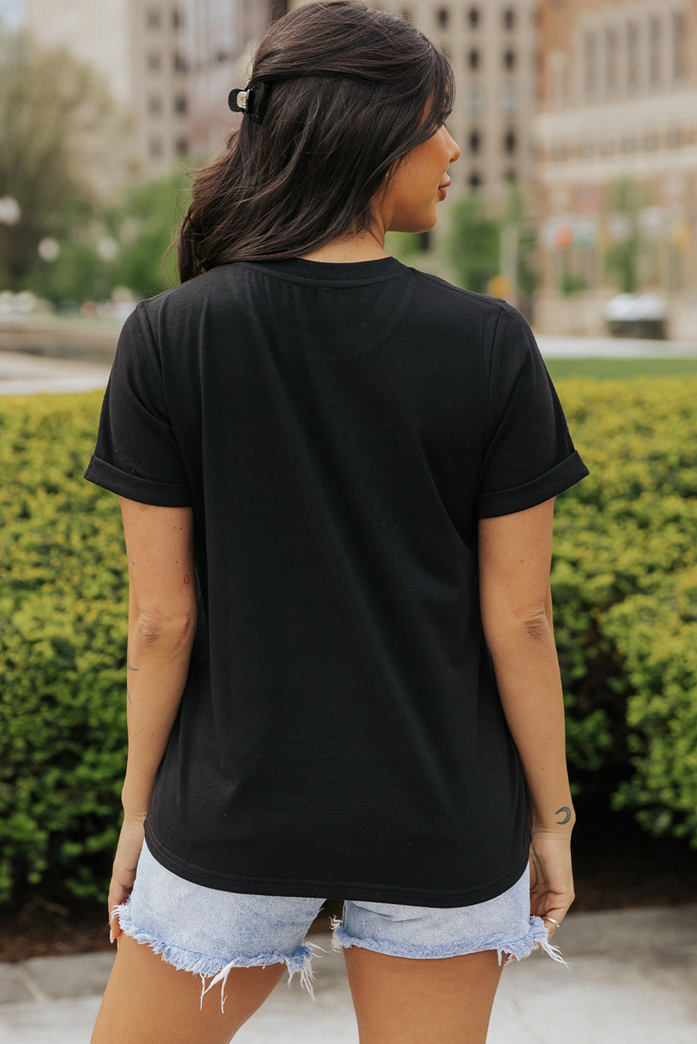 Levoire | Arc Graphique Col Rond T-shirt à Manches Courtes
