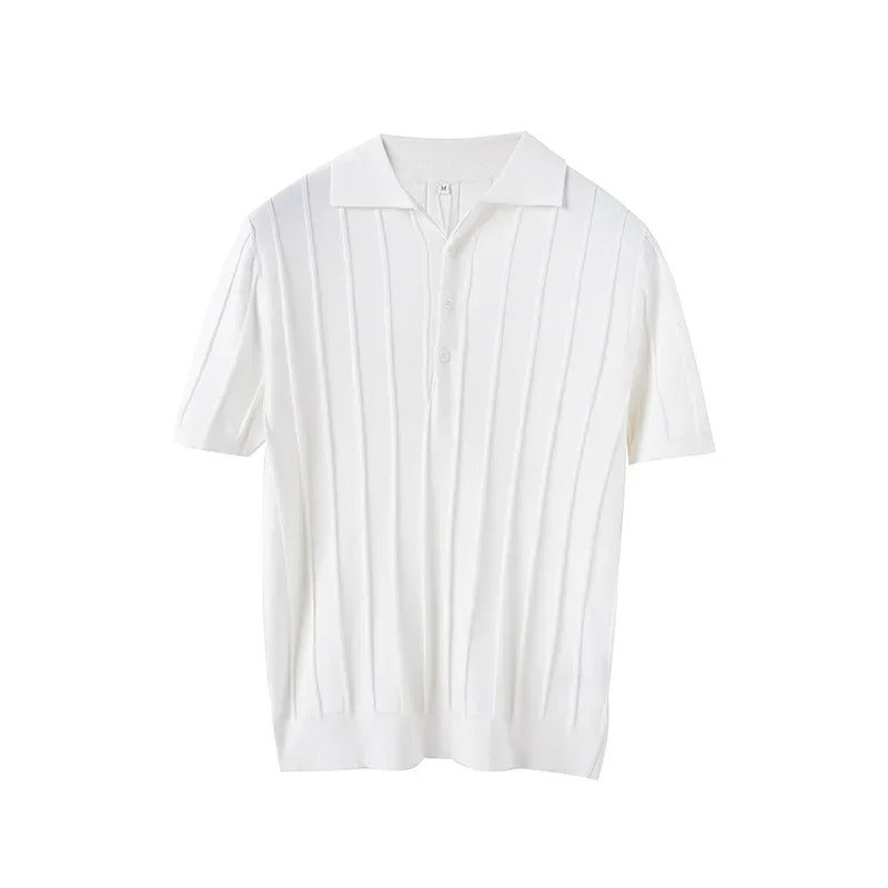Levoire | Polo à manches courtes avec Tissu respirant et Style minimaliste pour le Printemps