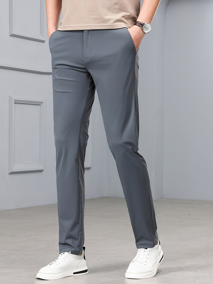 Levoire | Pantalons Confortables Pour Hommes Avec Des Matériaux Extensibles Et Des Poches Gris foncé