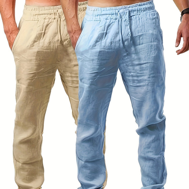 Levoire | Pantalons Unicolores Pour Hommes