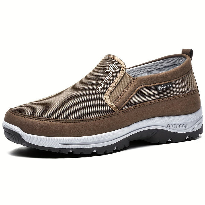 Levoire | Chaussure Bateau Slip On Pour Hommes Respirante Et Confortable Couleur café