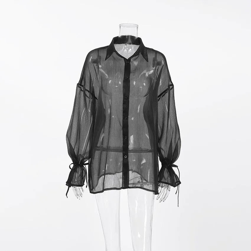 Levoire | T-shirt Garzata noir transparent