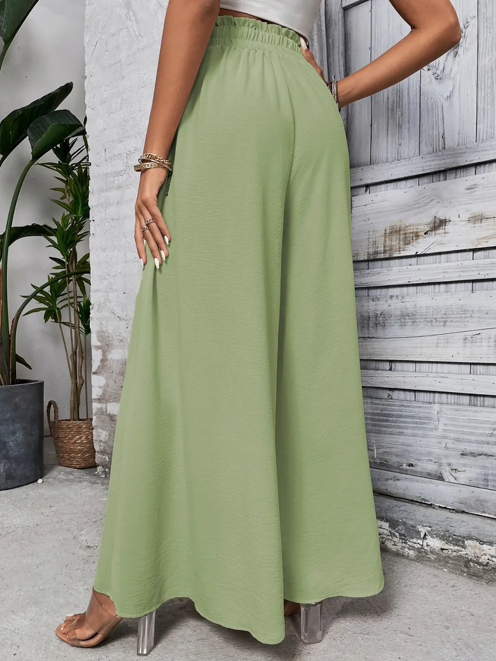 Levoire | Honey Tied Pantalon Large Taille Haute