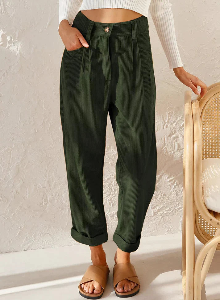 Levoire | Pantalons décontractés élégants Vert
