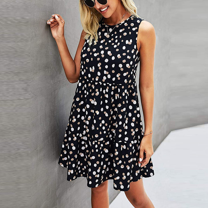 Levoire | Robe À Pois Ludique Sans Manches Et En A Femmes