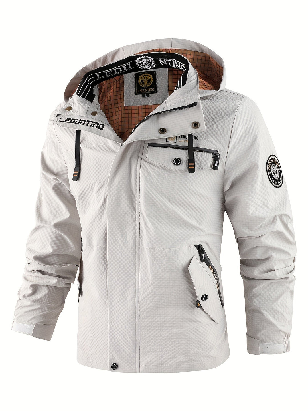 Levoire | Veste Pour Hommes Avec Capuche Protégée Des Intempéries Pour Toutes Les Conditions Météo Beige