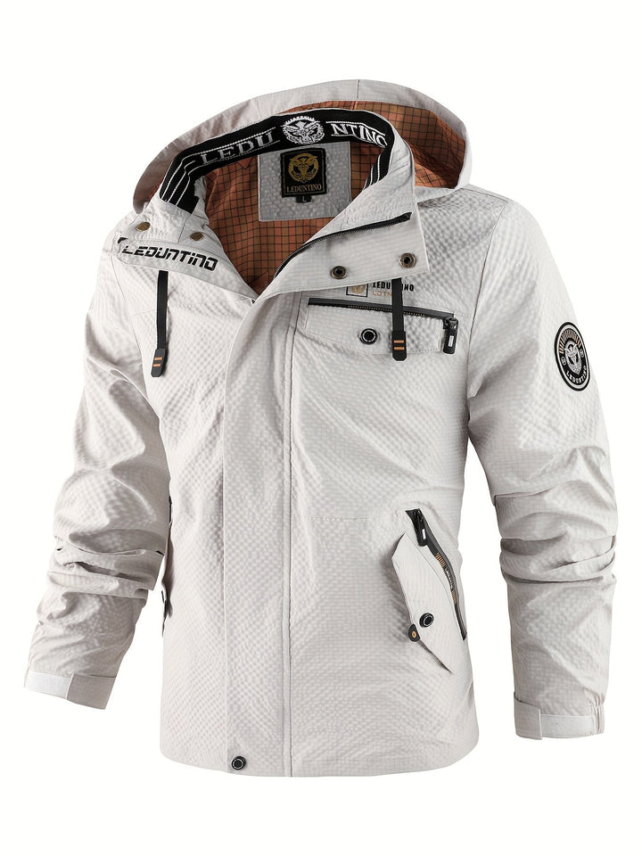 Levoire | Veste Pour Hommes Avec Capuche Protégée Des Intempéries Pour Toutes Les Conditions Météo Beige