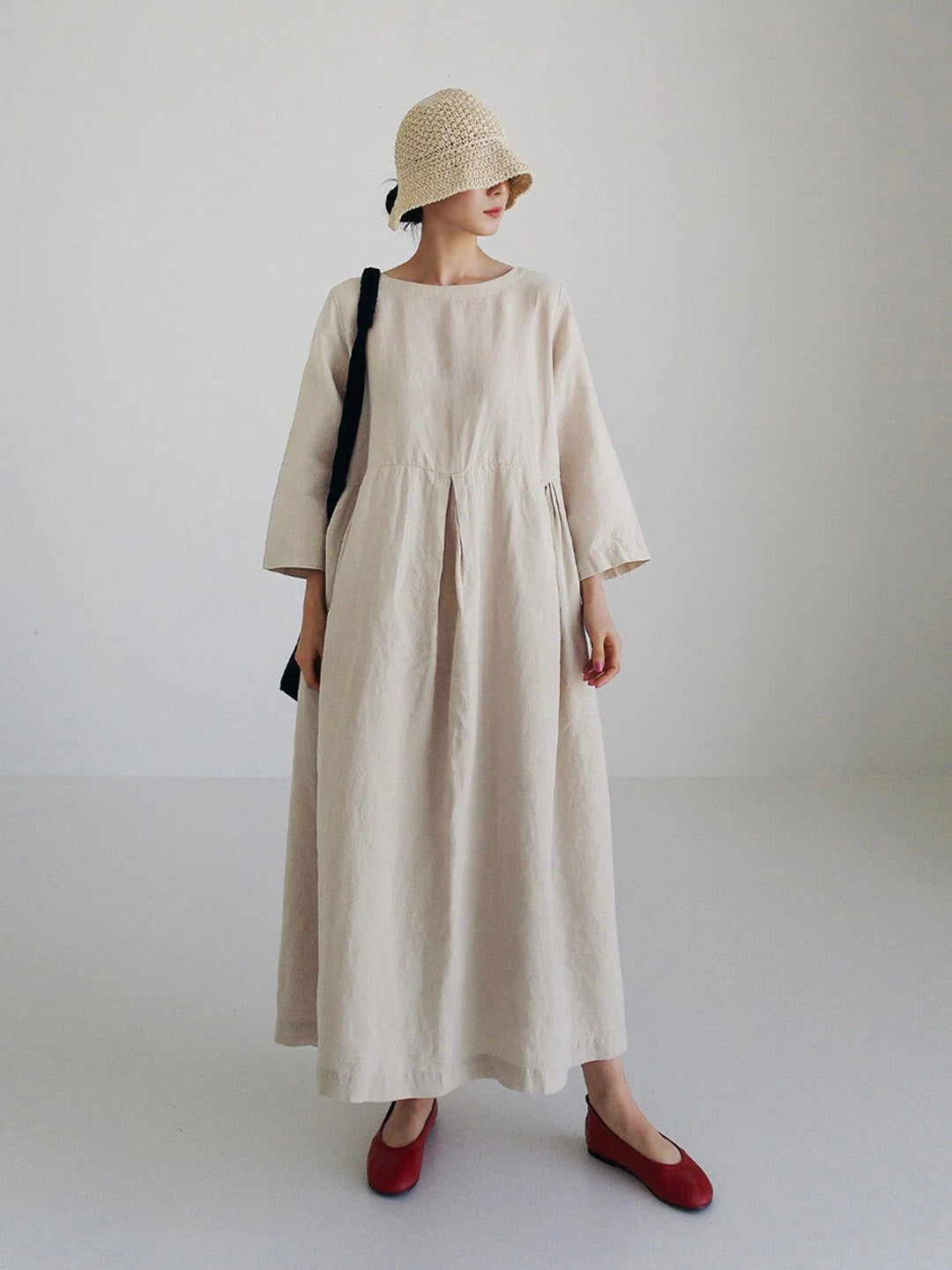 Levoire | Robes En Lin Amples Avec Poches Latérales