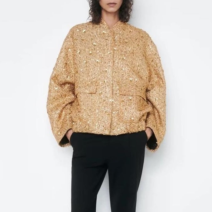 Levoire | Veste Courte Avec Poches Et Volants Pour Femmes
