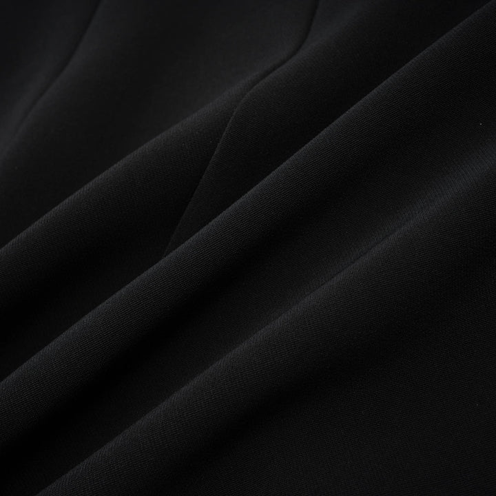 Levoire | Robe Mini Noire Opaque Avec Cristaux