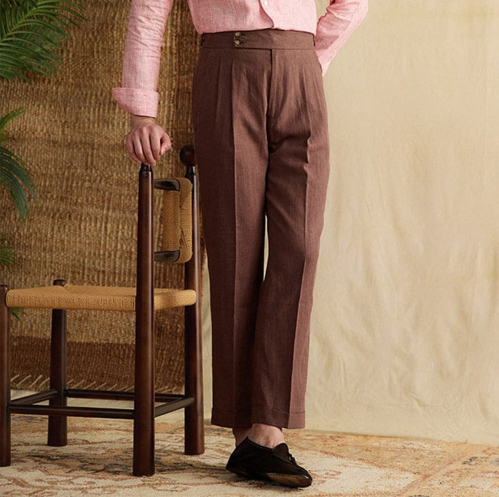 Levoire | Pantalon En Lin Coupe Décontractée Pour Les Journées Chaudes