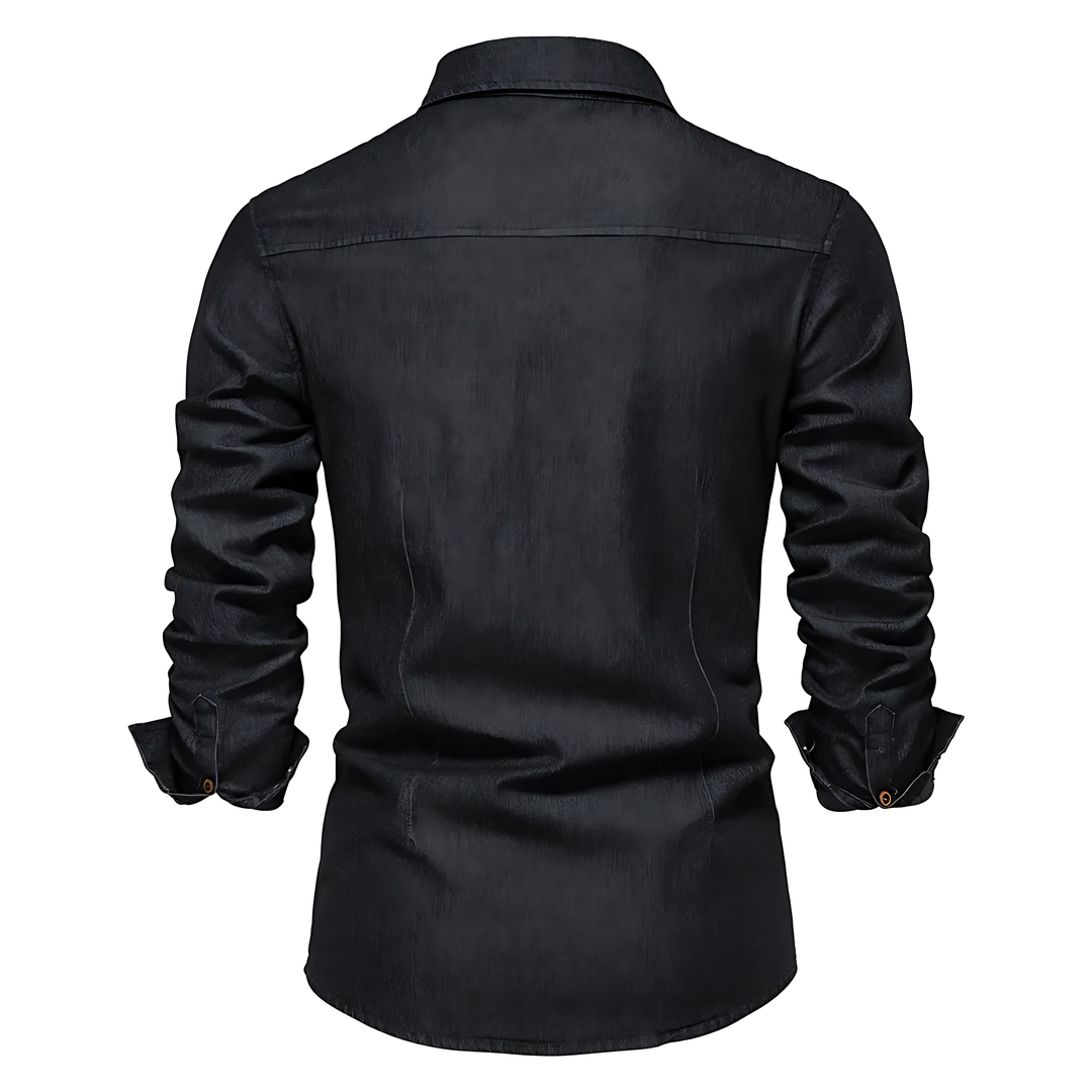 Levoire | Chemise En Denim De Coton Pour Hommes