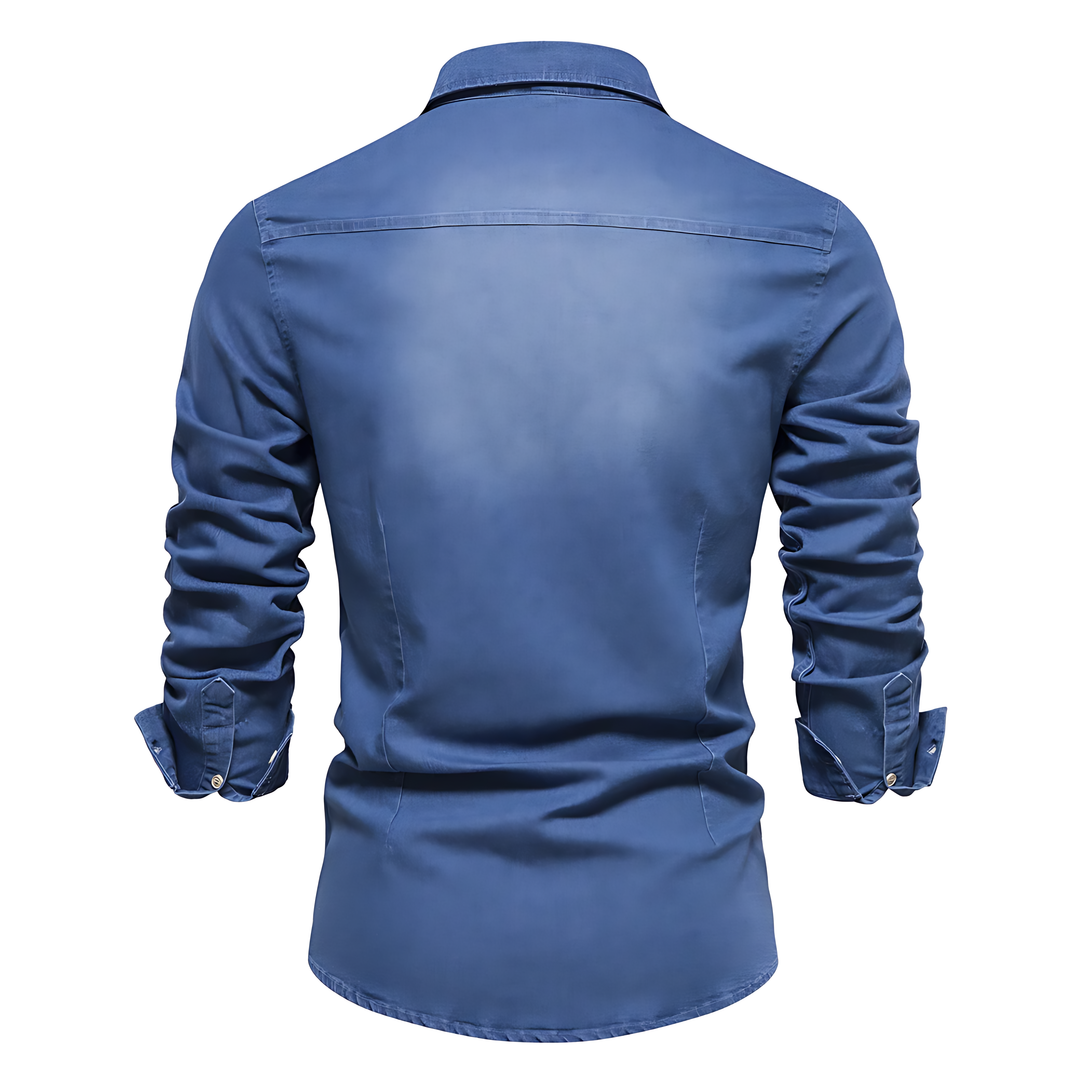 Levoire | Chemise En Denim De Coton Pour Hommes