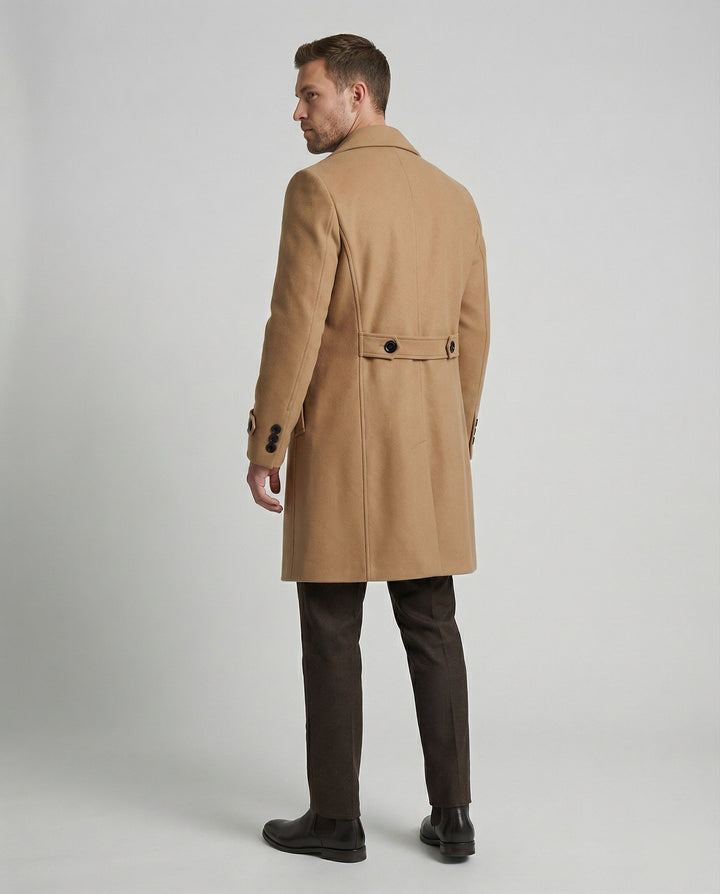 Manteau en laine classique chaud pour hommes