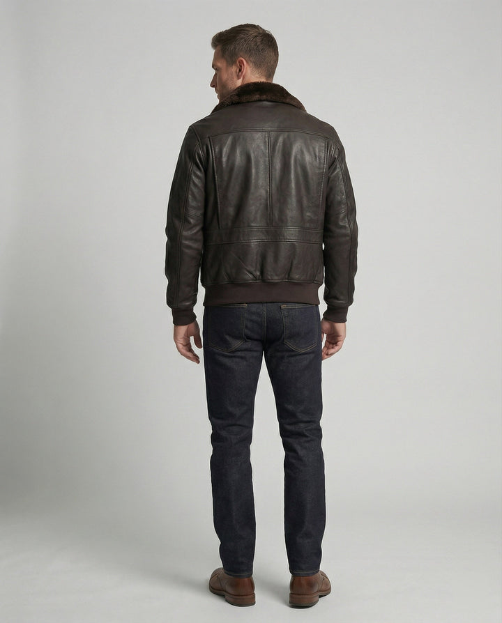 Veste en cuir chaude et stylée