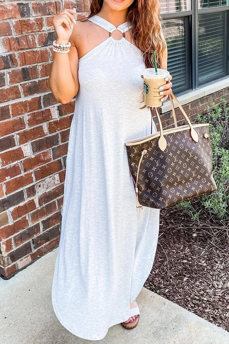 Levoire | Élégante Robe Longue Centrée Pour Femmes
