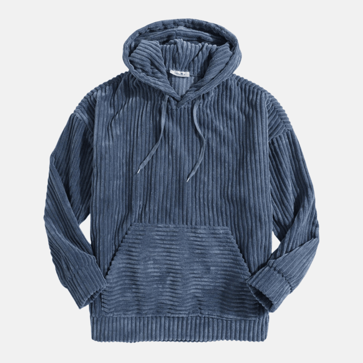 Levoire | Veste à capuche en velours côtelé pour hommes Pratique et à la mode Bleu