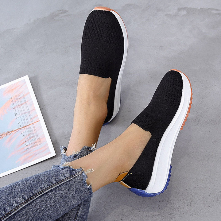 Levoire | Correction Femmes Mesh Baskets Respirantes, Soutenantes & Élégantes Noir