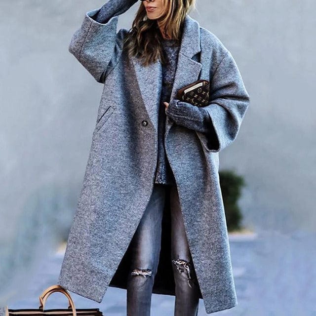 Levoire | Veste À Carreaux Élégante Avec Impression Gris