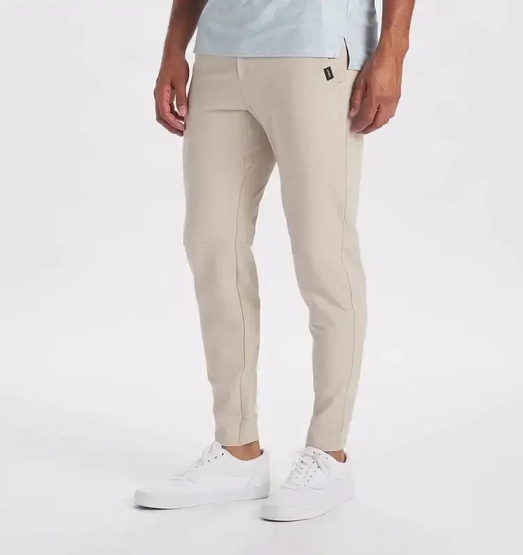 Levoire | Pantalon Stretch Homme Pantalon Décontracté Confortable Avec Ceinture Élastique Disponible En Plusieurs Couleurs Beige