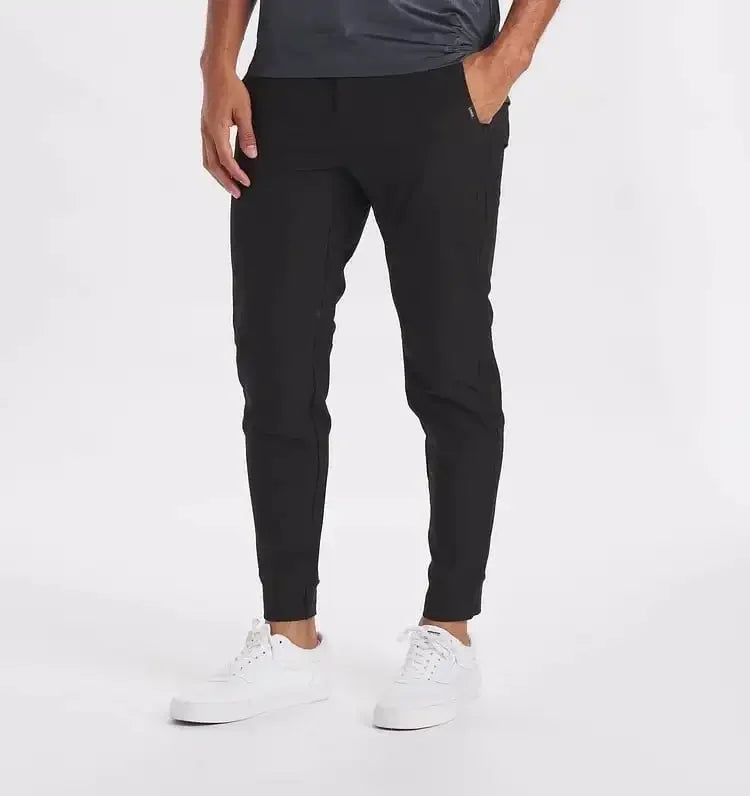 Levoire | Pantalon Stretch Homme Pantalon Décontracté Confortable Avec Ceinture Élastique Disponible En Plusieurs Couleurs Noir