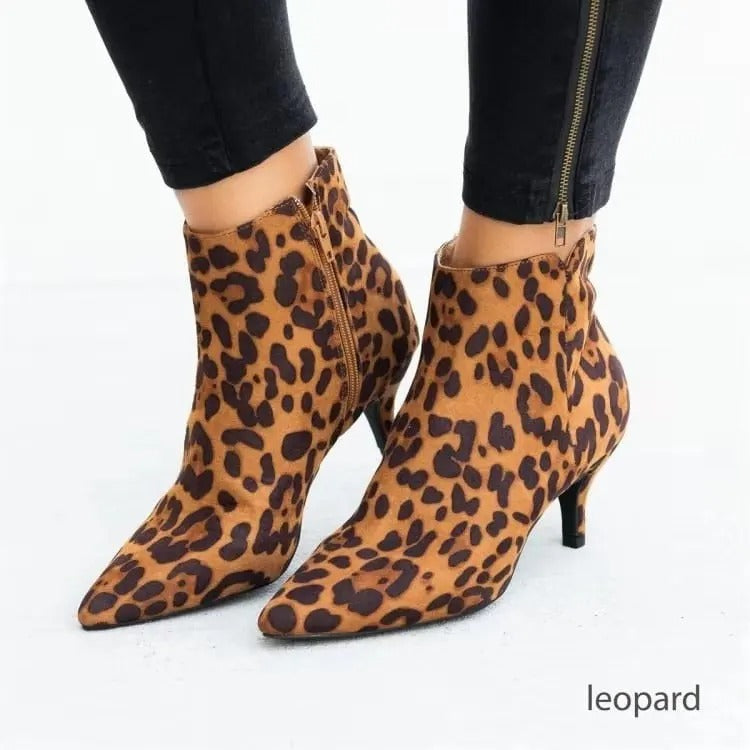 Levoire | Bottes Pour Femmes À Talons Motif léopard