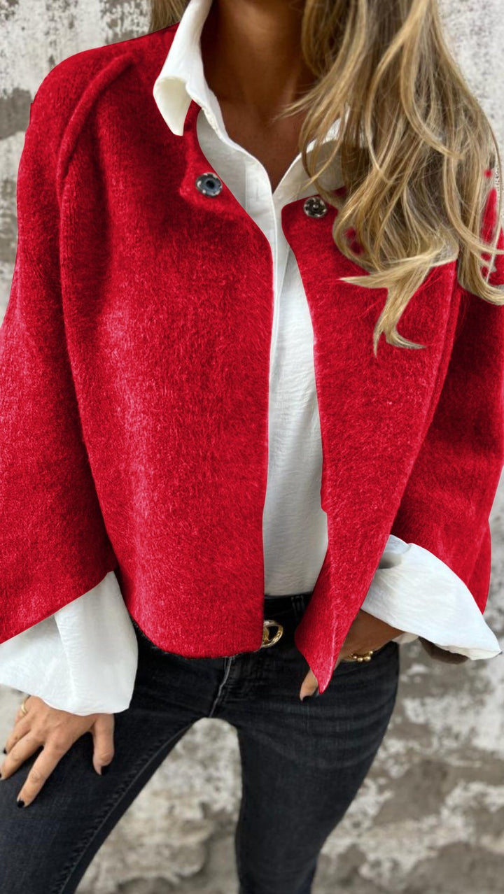 Levoire | Manteau En Laine À Manches Longues Avec Bouton Rot