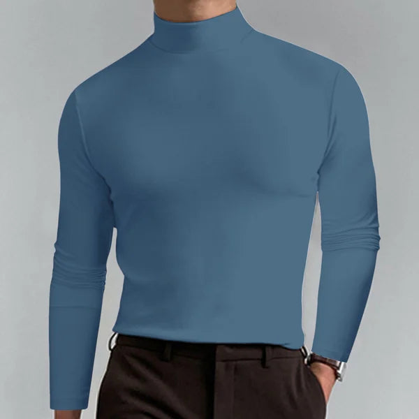 Levoire | T-Shirt Ajusté Taille Haute Et À Manches Longues Bleu clair