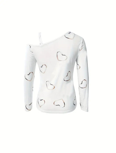 Levoire | T-Shirt Décalé Avec Impression Cœur