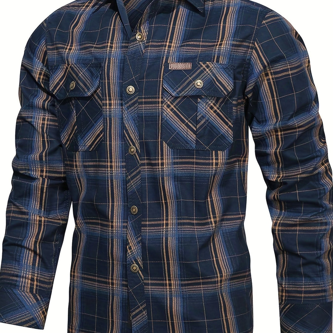 Levoire | Canapé À Motifs Pull Décontracté Pour Hommes À Manches Longues Bleu marine XS(44)
