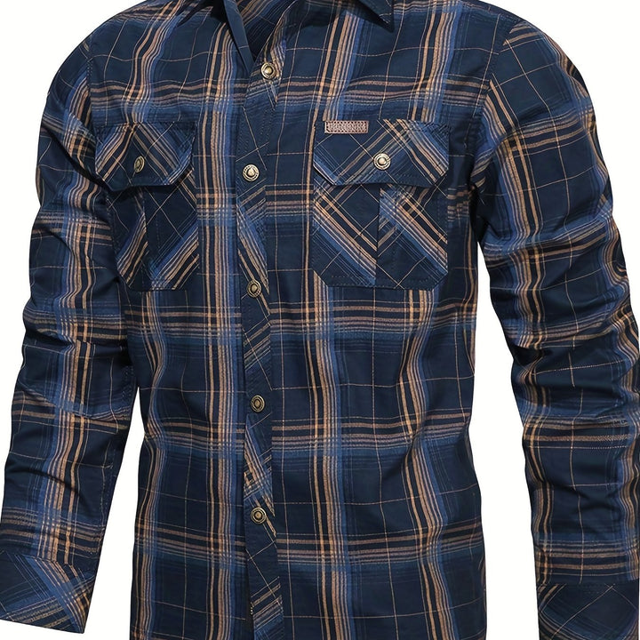 Levoire | Canapé À Motifs Pull Décontracté Pour Hommes À Manches Longues Bleu marine XS(44)
