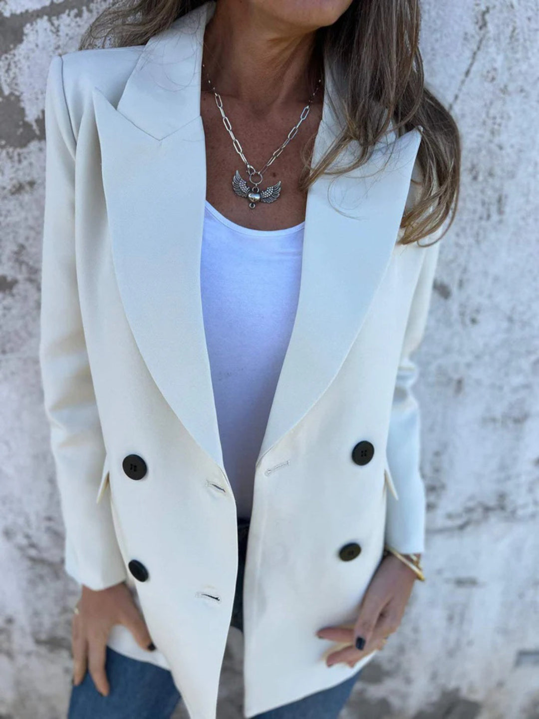 Levoire | Blazer À Col Classique À Manches Longues En Taille Entière