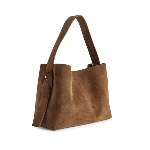 Levoire | Sac Porté Main En Daim Avec Boucle De Ceinture