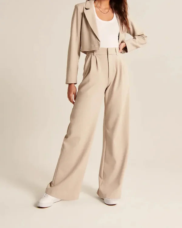 Levoire | Pantalons Larges Beige