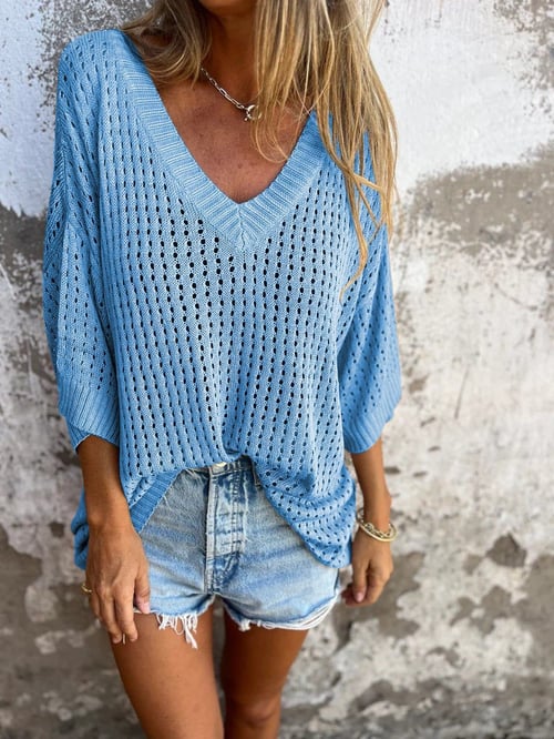 Levoire | Chemise Décontractée Élégante Bleu clair