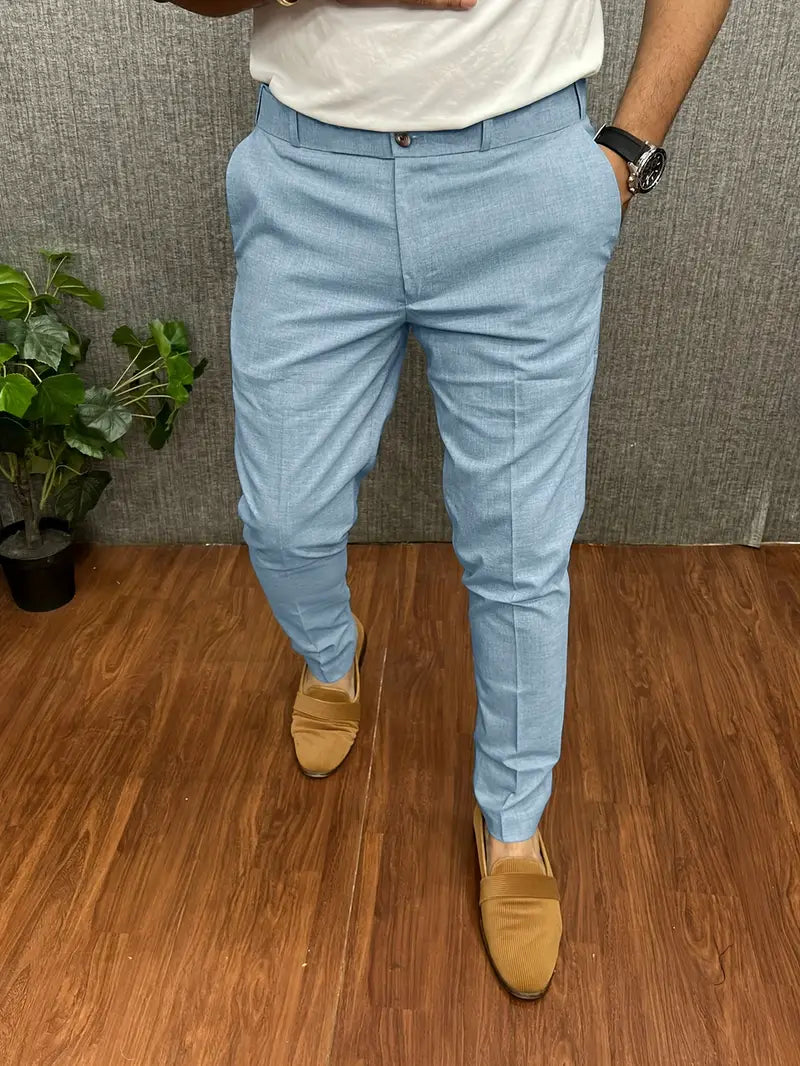 Levoire | Pantalon De Costume Semi-Formel Bleu ciel