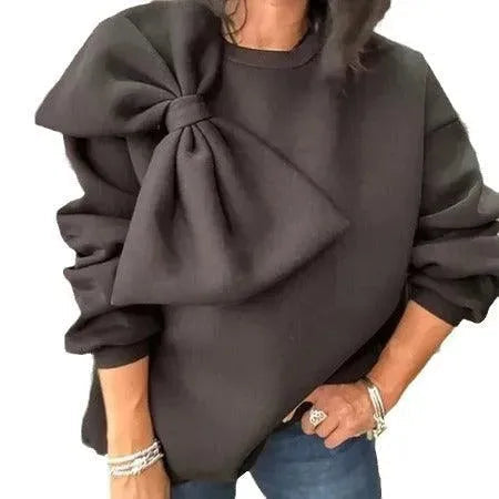 Levoire | Chemisier femme large unicolore à manches longues Noir