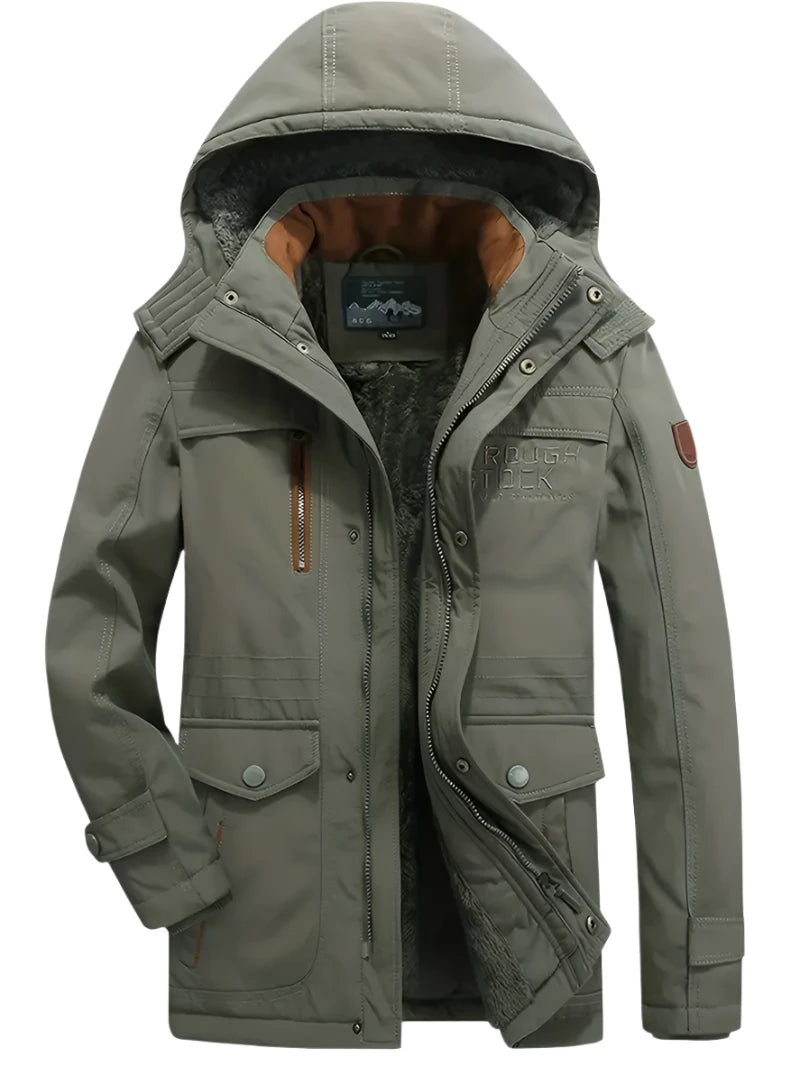 Levoire | Parkas À Capuche Imperméables À Manches Longues Avec Poches Vert