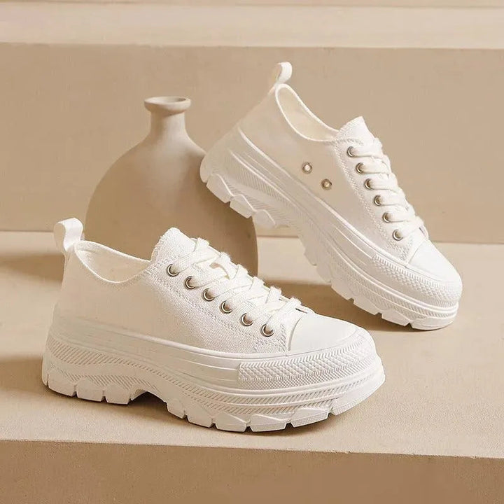 Levoire | Sneaker Casual avec lacets – Élégance et confort pour chaque occasion Blanc