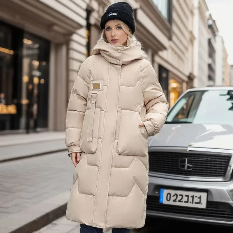 Levoire | Manteau De Ville Oversize Avec Capuche Crème blanc