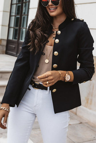 Levoire | Blazer Eleganter Tuplarivinen Blazer Kultaisten Nappien Kanssa