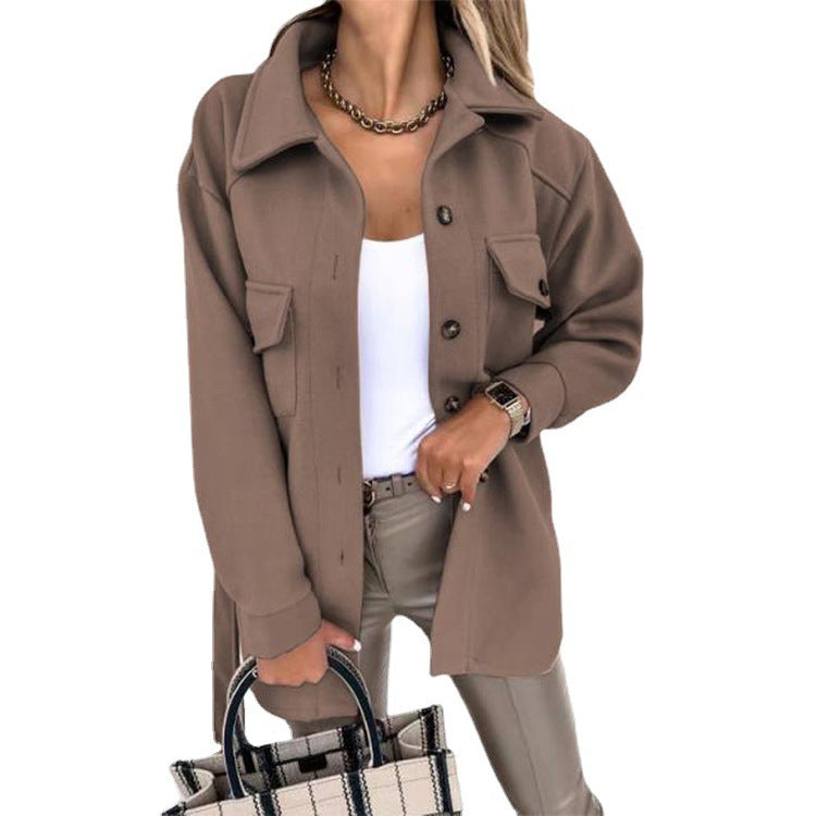 Levoire | Veste Élégante Avec Boutons Et Poches Braun