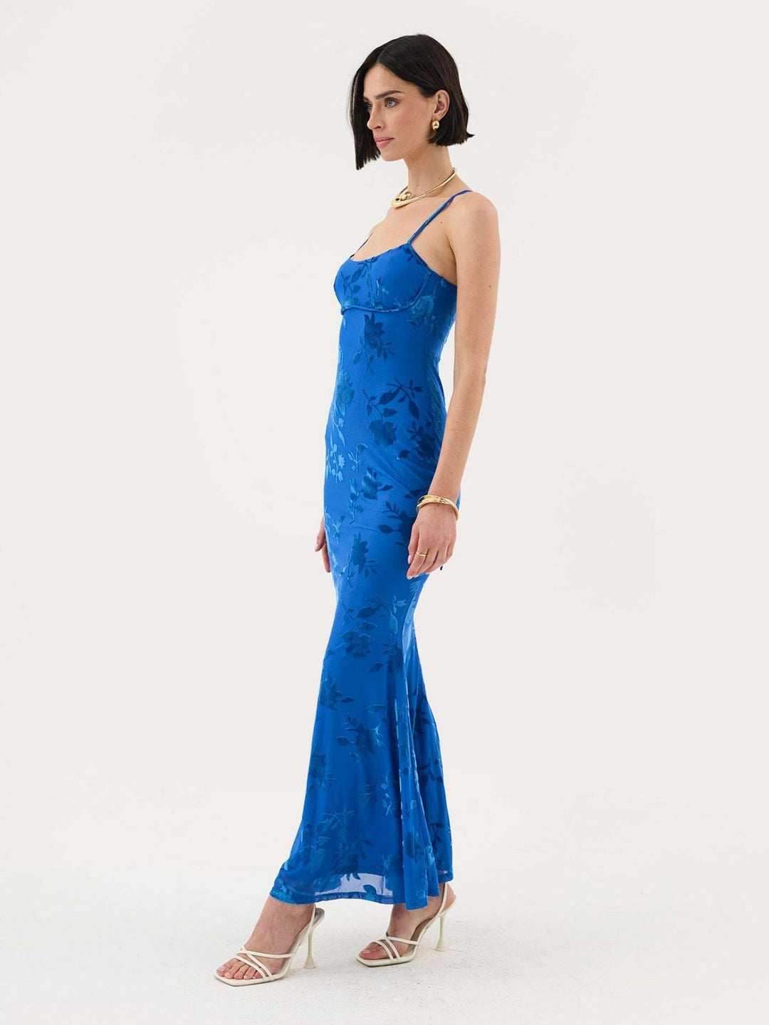 Levoire | Robe Maxime à Imprimé en Velours