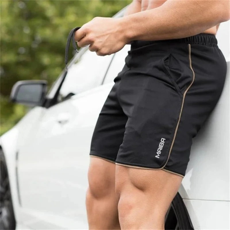 Levoire | Slim Fit Maillot De Bain Élastique Pour Homme noir marron