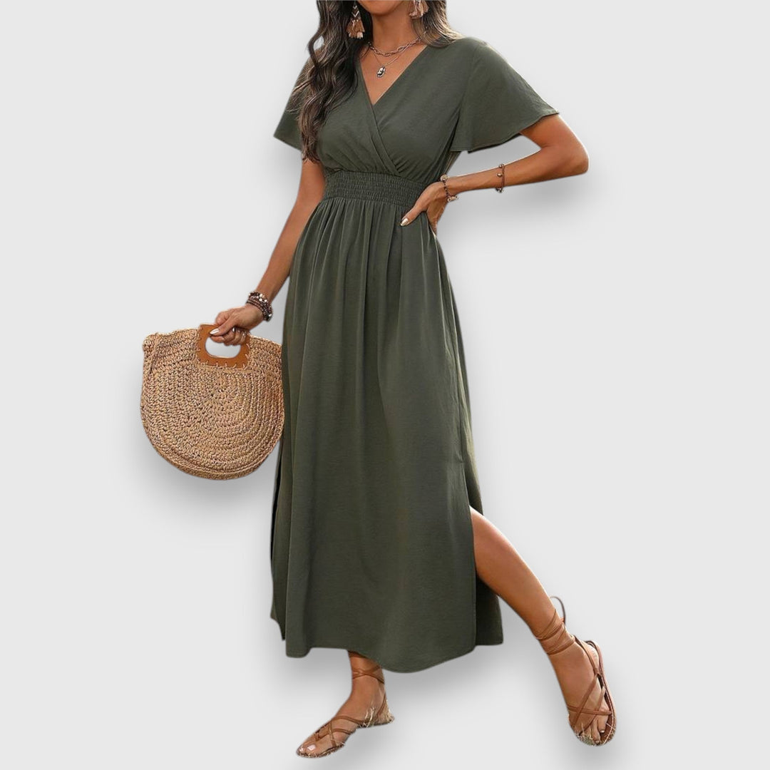 Levoire | Élégant Robe Manches Courtes