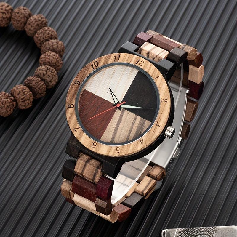 Levoire | Hommes Montre En Bambou Colorée Artisanale Multicolore