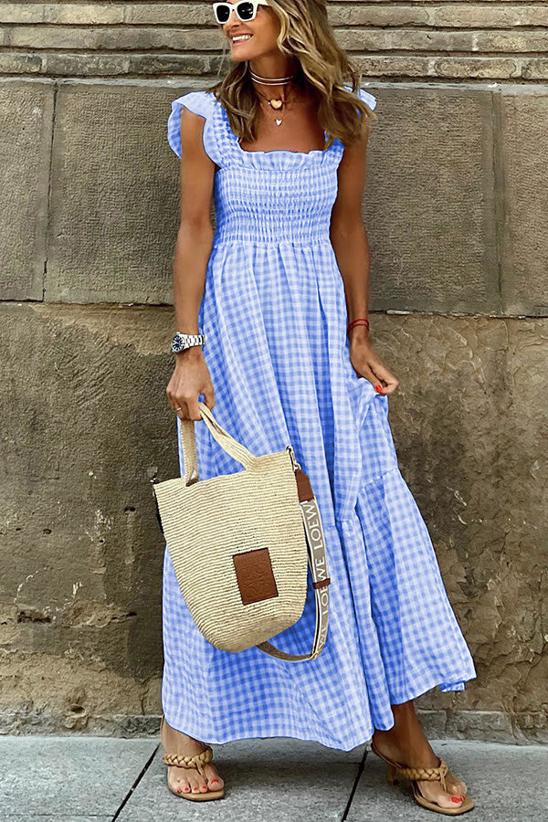 Levoire | Robe Maxi Élégante Style Bohème Bleu